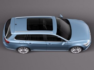 Volkswagen Passat Variant 2015 3D 模型