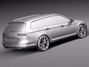 Volkswagen Passat Variant 2015 3D Model