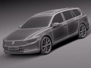 Volkswagen Passat Variant 2015 3D Model