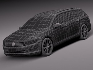 Volkswagen Passat Variant 2015 3D 模型