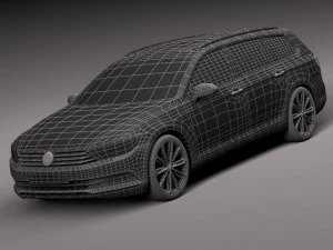 Volkswagen Passat Variant 2015 3D Model