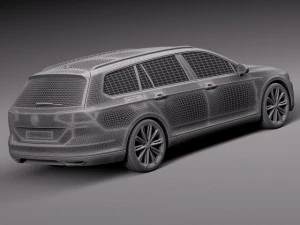 Volkswagen Passat Variant 2015 3D Model