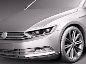 Volkswagen Passat Variant 2015 3D 模型