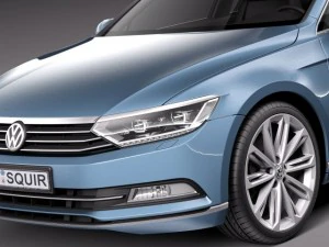 Volkswagen Passat Variant 2015 3D Model