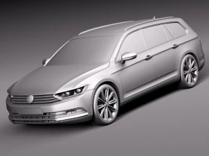Volkswagen Passat Variant 2015 3D Model