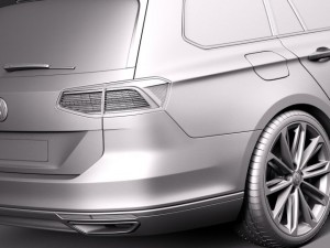 Volkswagen Passat Variant 2015 3D 模型