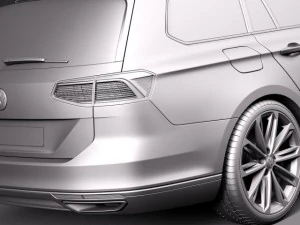 Volkswagen Passat Variant 2015 3D Model