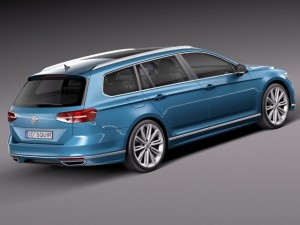 Volkswagen Passat Variant R-line 2015 3D 모델