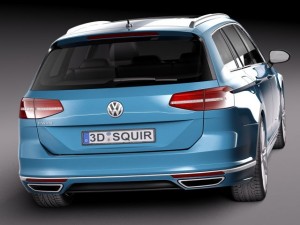 Volkswagen Passat Variant R-line 2015 3D 모델