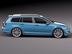 Volkswagen Passat Variant R-line 2015 3D 모델