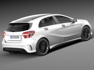 Mercedes-Benz A45 AMG 2014 3D Model