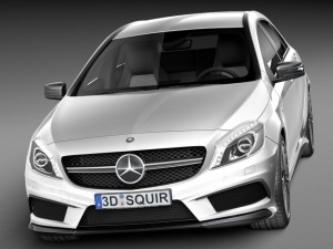 Mercedes-Benz A45 AMG 2014 3D Model