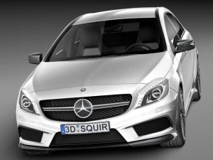 Mercedes-Benz A45 AMG 2014 3D Model