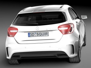 Mercedes-Benz A45 AMG 2014 3D Model