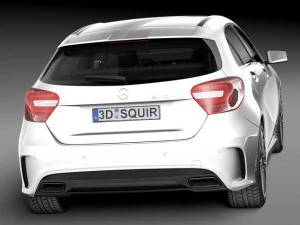 Mercedes-Benz A45 AMG 2014 3D Model