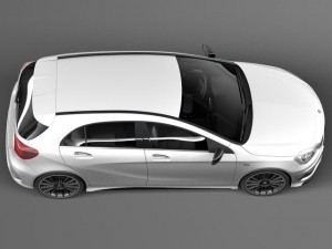 Mercedes-Benz A45 AMG 2014 3D Model