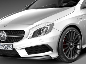Mercedes-Benz A45 AMG 2014 3D Model