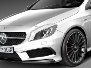 Mercedes-Benz A45 AMG 2014 3D Model