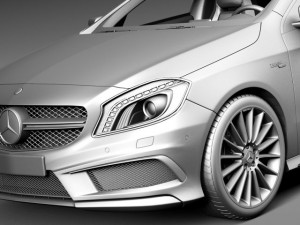 Mercedes-Benz A45 AMG 2014 3D Model