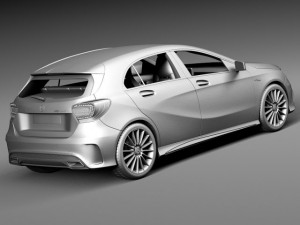 Mercedes-Benz A45 AMG 2014 3D Model