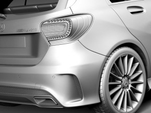 Mercedes-Benz A45 AMG 2014 3D Model