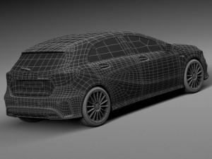 Mercedes-Benz A45 AMG 2014 3D Model