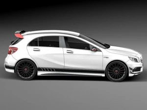 Mercedes-Benz A45 AMG Edition 1 2014 3D Model