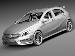 Mercedes-Benz A45 AMG Edition 1 2014 Model 3D