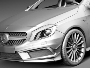 Mercedes-Benz A45 AMG Edition 1 2014 Model 3D
