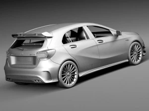 Mercedes-Benz A45 AMG Edition 1 2014 3D Model