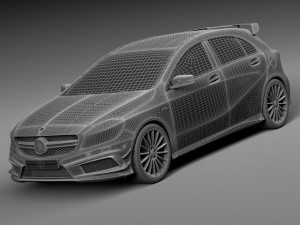 Mercedes-Benz A45 AMG Edition 1 2014 Model 3D