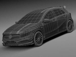 Mercedes-Benz A45 AMG Edition 1 2014 3D Model