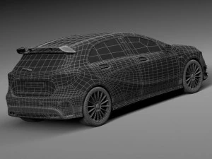 Mercedes-Benz A45 AMG Edition 1 2014 3D Model