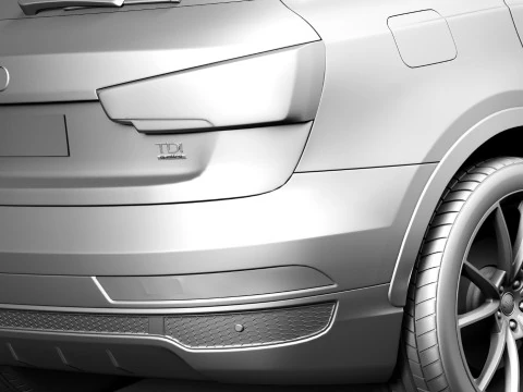 Audi Q3 2015 3D Model