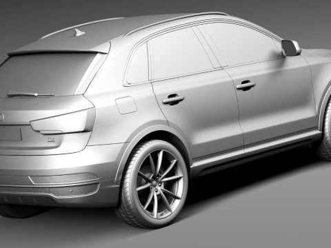 Audi Q3 2015 3D Model