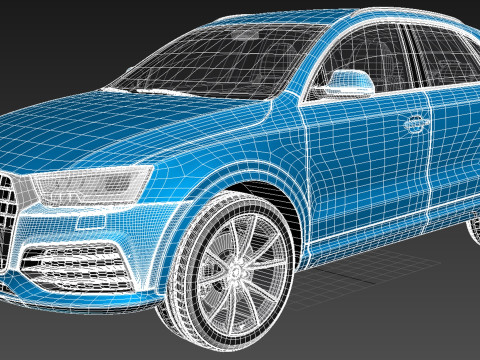 Audi Q3 2015 Modello 3D