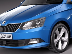 Skoda Fabia 2015 3D-Modell