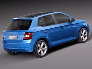 Skoda Fabia 2015 3D-Modell