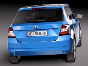 Skoda Fabia 2015 3D-Modell