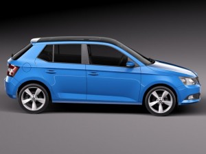 Skoda Fabia 2015 3D-Modell