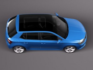 Skoda Fabia 2015 3D-Modell