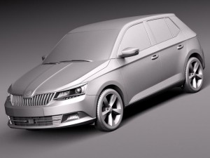 Skoda Fabia 2015 3D-Modell