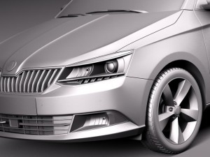 Skoda Fabia 2015 3D-Modell