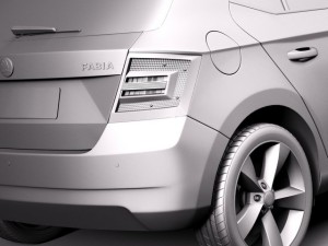 Skoda Fabia 2015 3D-Modell