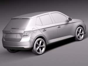 Skoda Fabia 2015 3D-Modell
