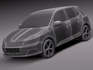 Skoda Fabia 2015 3D-Modell