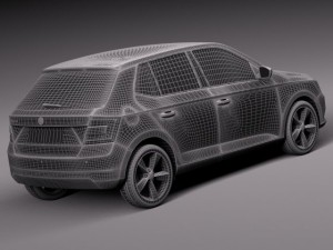 Skoda Fabia 2015 3D-Modell