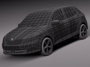 Skoda Fabia 2015 3D-Modell