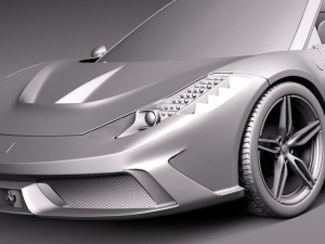 Ferrari 458 Speciale A 2015 3D Model