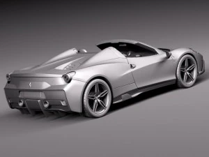 Ferrari 458 Speciale A 2015 3D Model